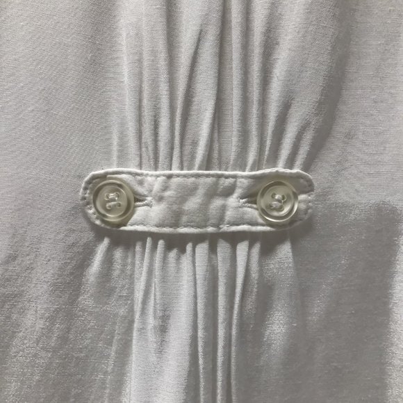 Free People White Pintuck Long Sleeve Tunic Blouse - Picture 8 of 16